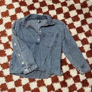 denim shirt size M